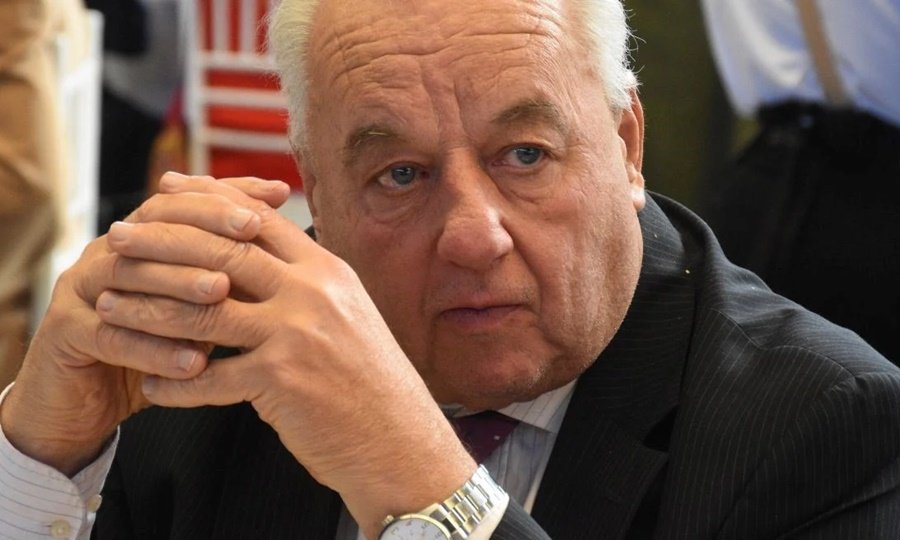 Rafael Gutiérrez, presidente de la Corte Suprema de Justicia de Santa Fe, durante una jornada institucional en el Palacio de Justicia.