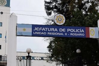 Fachada de la Unidad Regional II (URII) de la Policía de Rosario. Foto de archivo.