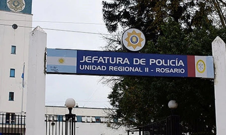 Fachada de la Unidad Regional II (URII) de la Policía de Rosario. Foto de archivo.