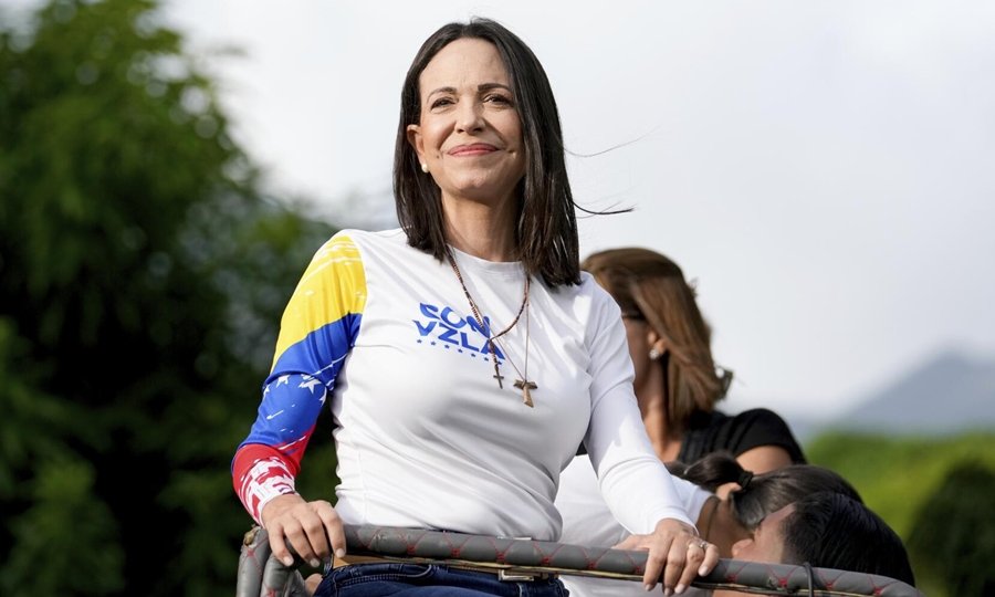 La dirigente opositora María Corina Machado