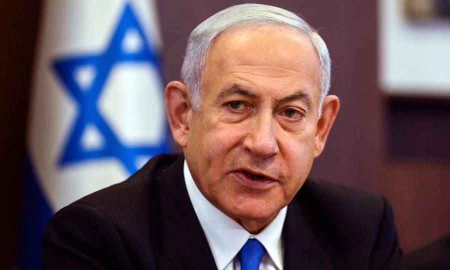 Benyamin Netanyahu durante una declaración pública. Foto de archivo.