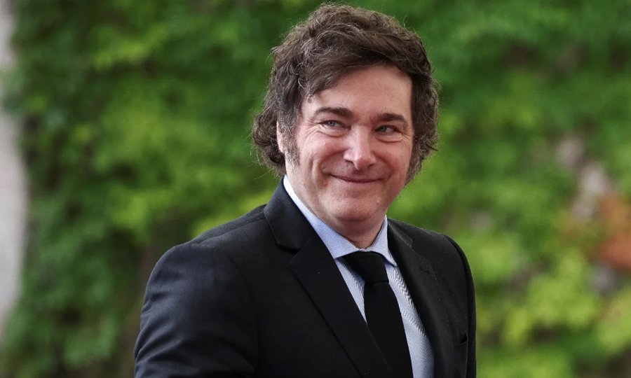 El mandatario argentino, Javier Milei, durante un acto institucional.