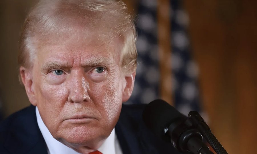 El presidente de Estados Unidos, Donald Trump, en una conferencia de prensa vinculada a asuntos internacionales.