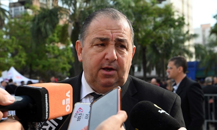 El intendente de Santa Fe, Juan Pablo Poletti, durante una actividad oficial en la ciudad. Foto de archivo.