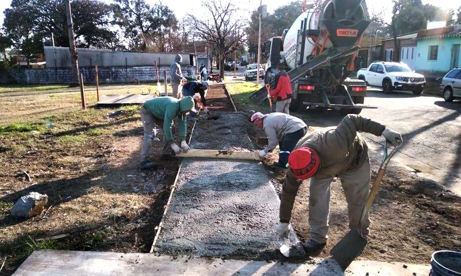 Avanza la habilitación del paso a nivel en calle Sarmiento en Puerto General San Martín