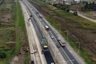 Por el avance de la obra del tercer carril de Autopista Rosario-Santa Fe, se implementan desvíos para camiones
