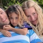 cris morena junto a su nieta mila y tomas