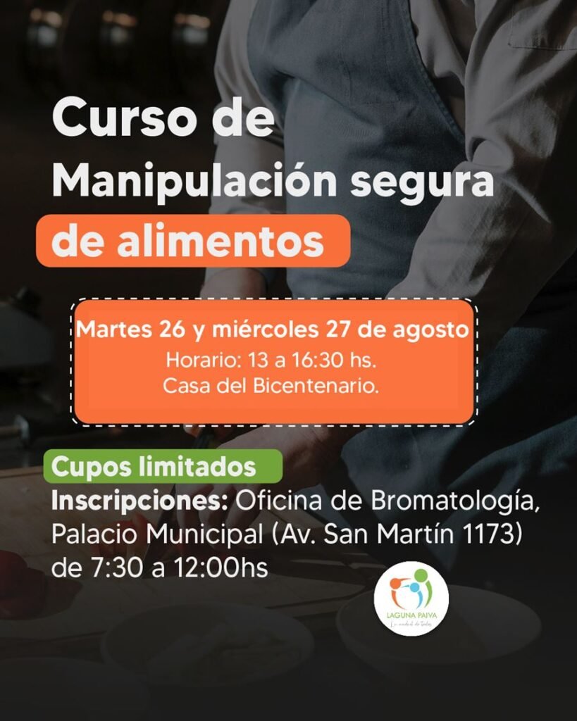 laguna paiva CURSO DE MANIPULACIÓN SEGURA DE LOS ALIMENTOS