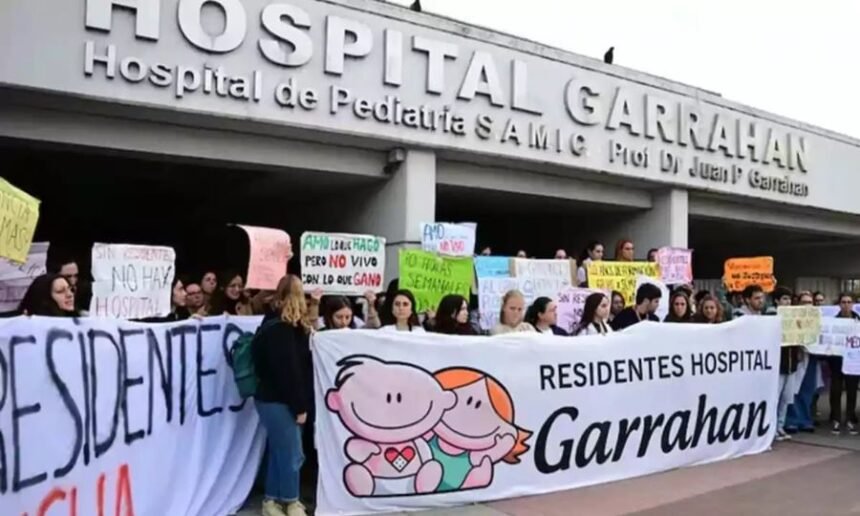 protesta en el hospital garrahan