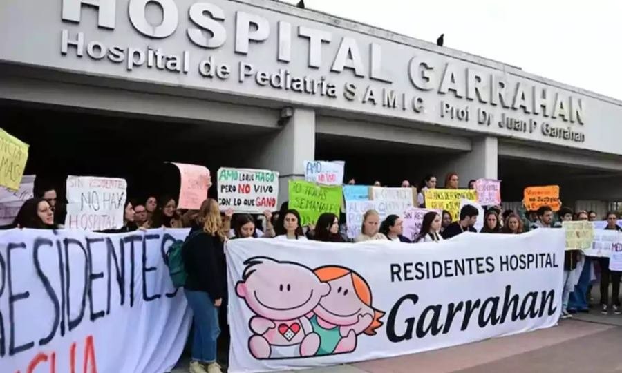 protesta en el hospital garrahan