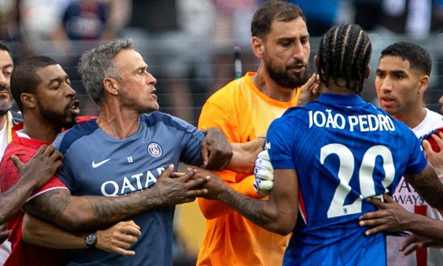 luis enrique agrede a joao pedro