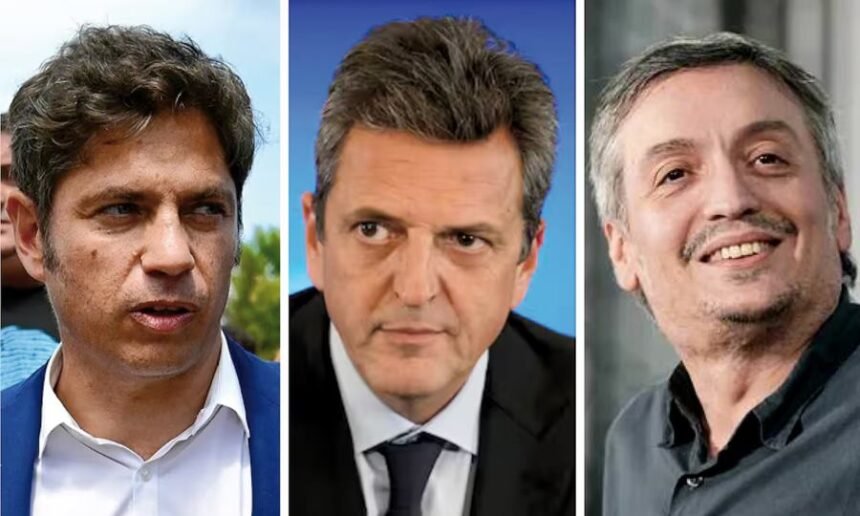 Kicillof, massa, maximo kirchner