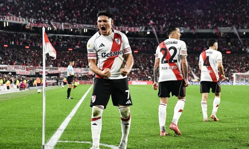maxi salas debuto en river con un gol ante platense
