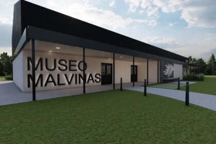 avanza la obra del museo de malvinas en reconquista