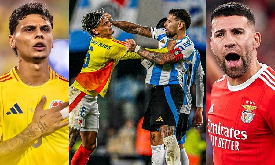 el colombiano richard rios será compañeri de nicolas otamendi en benfica