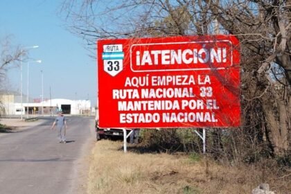 advertencia de la provincia en rutas nacionales