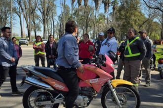 Puerto General San Martín realizó una Clínica de Conducción Segura de Motos junto a la APSV