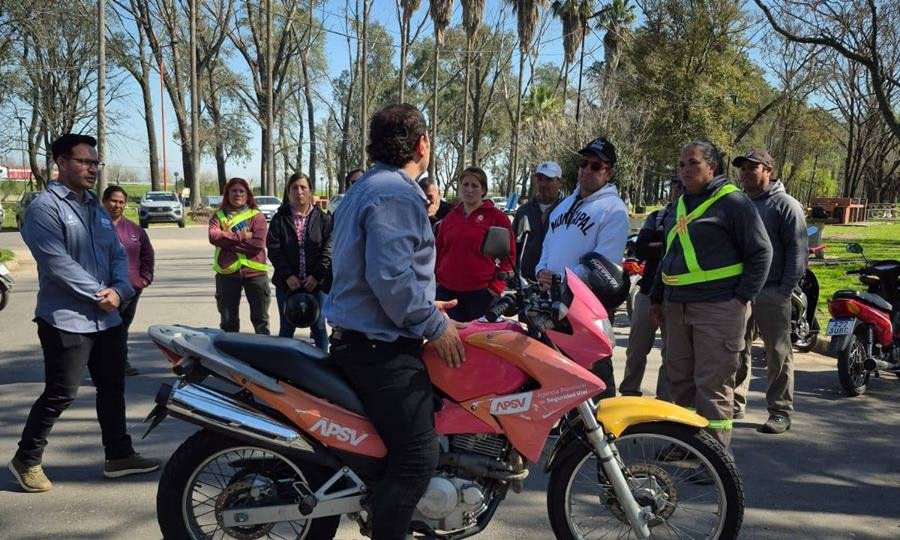 Puerto General San Martín realizó una Clínica de Conducción Segura de Motos junto a la APSV