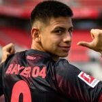 Echeverri fue presentado en Bayer Leverkusen