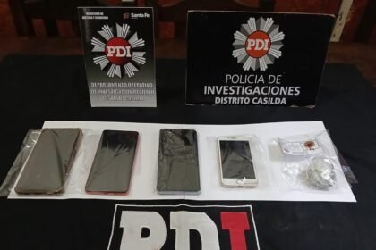Secuestraron celulares y droga en dos allanamientos por microtráfico en Casilda