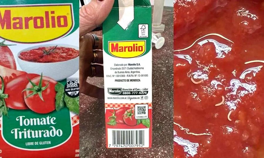 ANMAT advierte sobre unidades de Tomate triturado marca MAROLIO