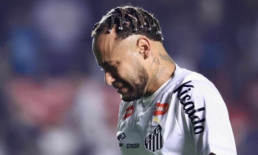 neymar llanto tras derrota del santos