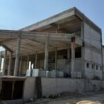 Avances en la obra del nuevo complejo cinematográfico de Puerto General San Martín, que incorporará tecnología 4D e-motion.