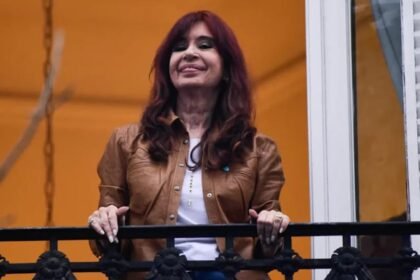 Cristina Kirchner desde su balcón