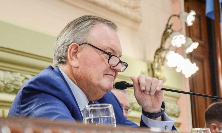 Felipe Michlig, senador provincial por el departamento San Cristóbal, presidente provisional del Senado de Santa Fe y titular del Unión Cívica Radical en la provincia de Santa Fe. Foto de archivo.