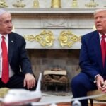 El primer ministro, Israel, Benjamin Netanyahu y el presidente de Estados Unidos, Donald Trump