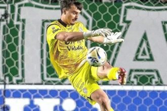 Matías Tagliamonte, arquero formado en Atlético de Rafaela, durante su paso por Unión de Santa Fe.