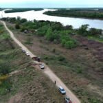 La fisura reparada sobre el terraplén, entre las calles Macluras e Ibirá Pitá, tenía una profundidad de 60 centímetros y una extensión de 8 metros.