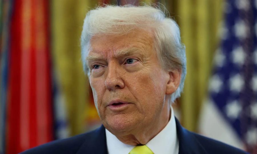 Donald Trump durante una declaración pública en la Casa Blanca.. Foto de archivo.