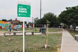 Plaza Santa Marta, espacio público central del barrio