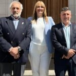 Los diputados Omar Paredes, Edgardo Porfiri y Beatriz Brouwer integran el nuevo interbloque “Unite por Santa Fe” en la Cámara de Diputados provincial.