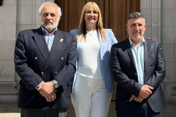 Los diputados Omar Paredes, Edgardo Porfiri y Beatriz Brouwer integran el nuevo interbloque “Unite por Santa Fe” en la Cámara de Diputados provincial.