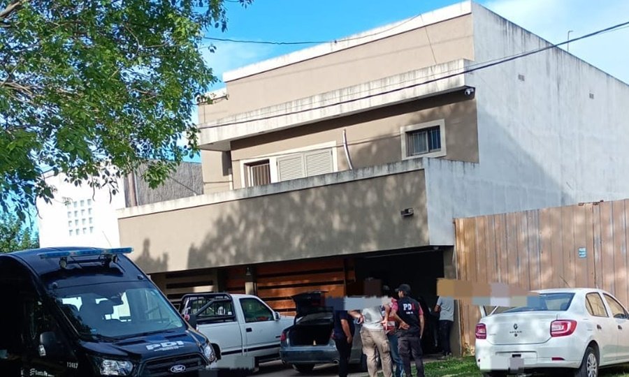El domicilio de Reconquista donde la PDI detuvo al principal sospechoso del doble homicidio.