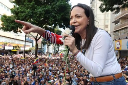 La líder opositora venezolana María Corina Machado
