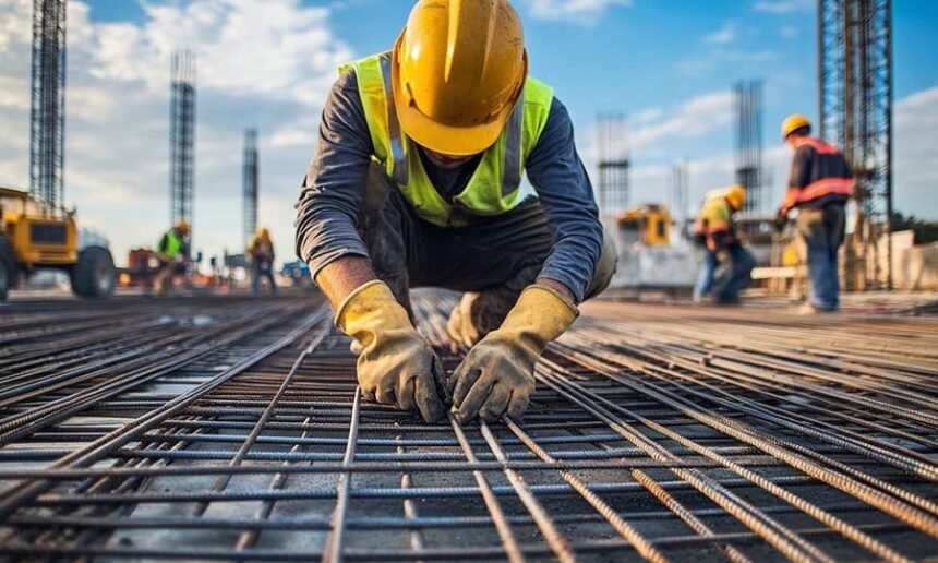 Empleado del sector de la construcción durante su jornada laboral. (Foto de archivo)