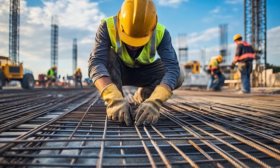 Empleado del sector de la construcción durante su jornada laboral. (Foto de archivo)