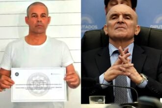 Fred Machado, empresario argentino investigado por causas judiciales y José Luis Espert, económista y político referente de La Libertad Avanza