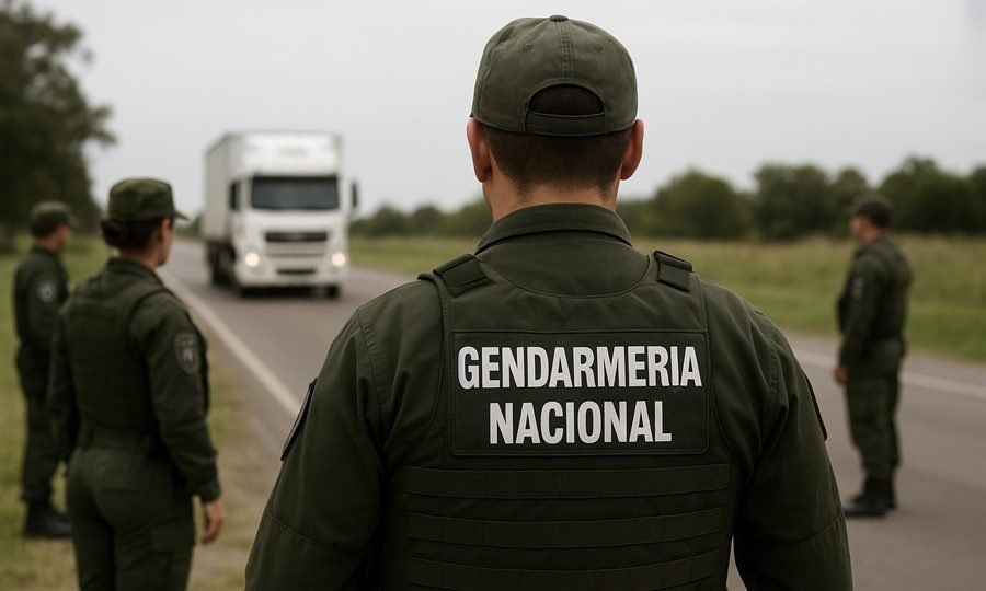 Efectivos de Gendarmería Nacional en funciones de patrullaje. Foto ilustrativa.