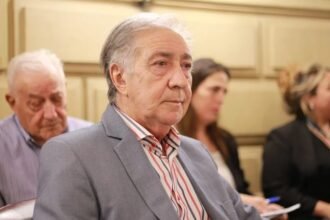 El senador Raúl Gramajo durante una actividad institucional en la provincia de Santa Fe. Foto de archivo.