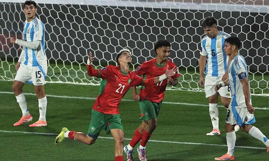 Marruecos y la Selección Argentina Sub 20, disputado en la final del Mundial en Santiago de Chile.