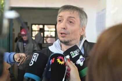 Máximo Kirchner, durante una jornada electoral en la provincia de Buenos Aires.