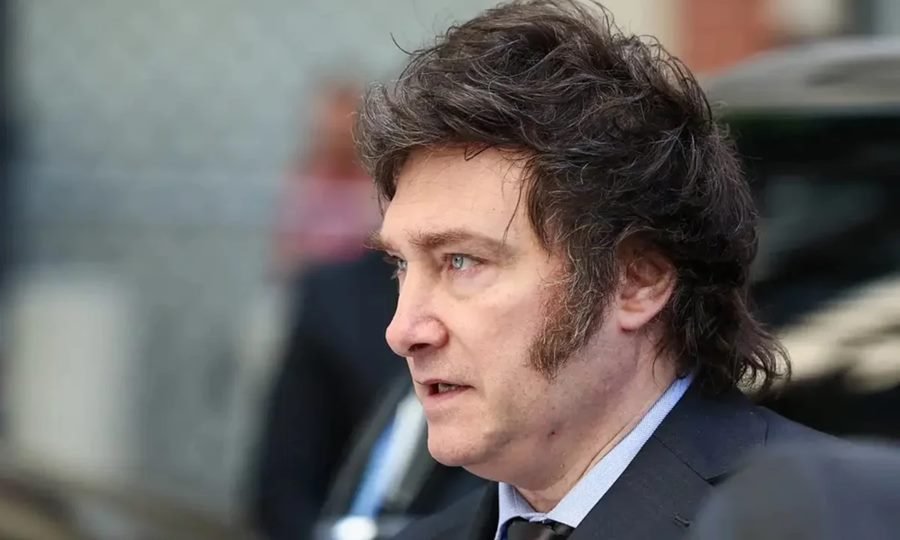 El presidente Javier Milei en un acto oficial. Imagen de archivo.