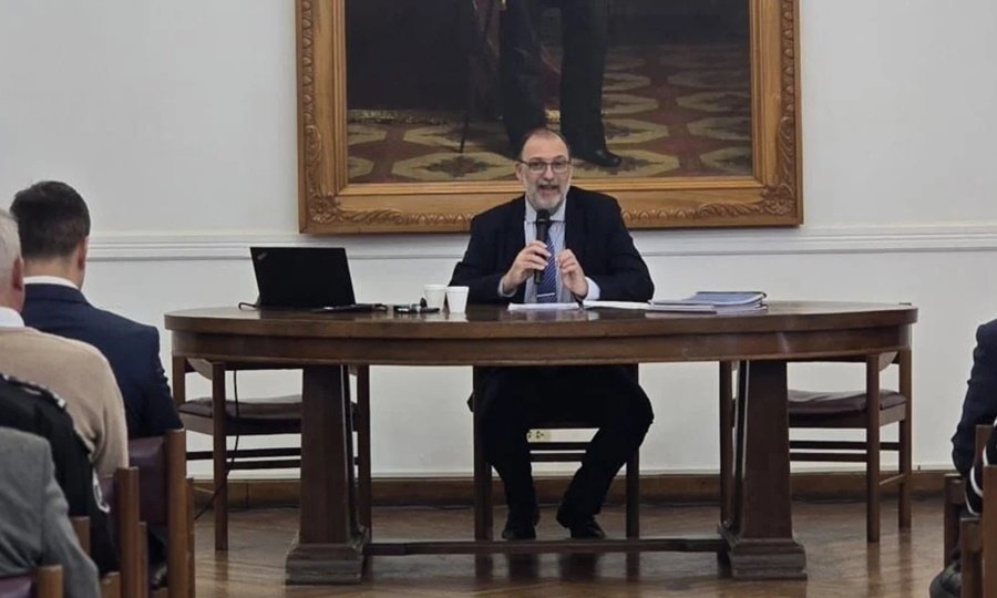 Jorge Nessier, fiscal regional de Santa Fe, en un acto oficial del Ministerio Público de la Acusación. Foto de archivo.