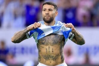 Nicolás Otamendi, defensor central de la Selección Argentina.