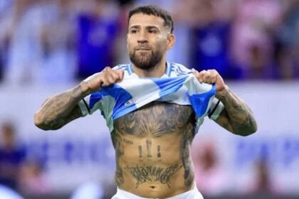 Nicolás Otamendi, defensor central de la Selección Argentina.
