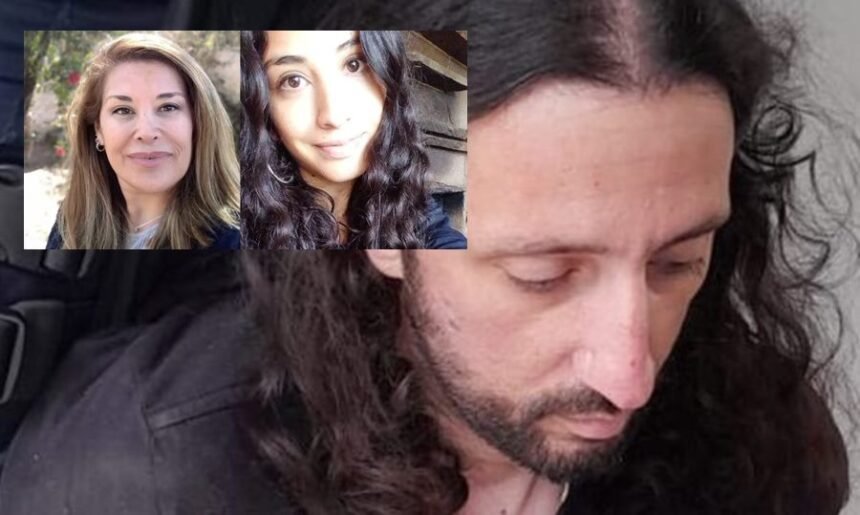 Pablo Laurta y las víctimas Luna Giardina y su madre. Uso editorial y de archivo.